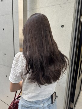 ディジョン(Dijon) 韓国顔まわりレイヤーカットグレージュオリーブベージュブラウン