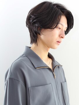 ガリカ 両国(Gallica) ワンカールパーマ・ツヤアップバングメンズ束感ショート