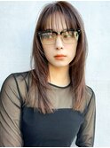 【MINX】くびれヘア＋くすみベージュハイライトカラー_銀座