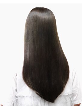 アリー 原宿 表参道(ALLY) ALLY八巻　上品な艶ストレートオリーブベージュ