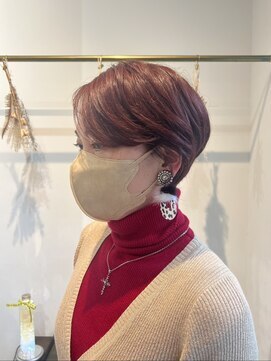 プレフル(playfull) 韓国風 レッドショート