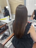 フィックスヘアー 梅田店(FIX-hair) 綺麗なストレートとショコラブラウン