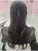 9番ハーフアップ