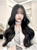 韓国スタイル/ナチュラルくびれヘア_くびれ巻き_透明感カラー