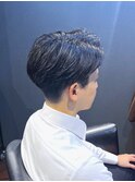 ビジネスフォーマル ツーブロックショート 七三サイドパート