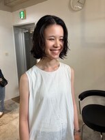  fit stand 千葉/ショートボブ/カット/パーマ/ダブルカラー/トリートメント/縮毛矯正&nbsp;イメチェン/ピンクベージュ/アンブレラカラー[千葉]