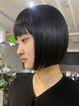 フォト 新宿三丁目(foto) 切りっぱなしボブ/ぱっつんボブ/ボブ