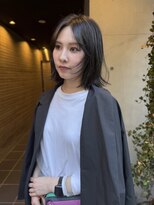 サンクス イース(SANKS . iisuu) ダークグレージュ レイヤーボブ