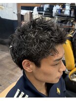 オアゾバーバー(OAZO BARBER)&nbsp;スパイキショート/ピンパーマ/ラフショート/メンズ/短髪/六本木