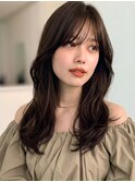 ヨシンモリウェーブロング20代◎前髪ありくびレイヤー南越谷