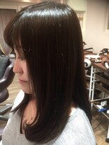 パティオンツー(PATIONN2)&nbsp;うるツヤ愛されブラウンスイートＡライン大人ミディアムヘアー