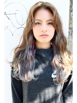 ヨッカ(YOCCA) ロング＋インナーカラーブルーピンク2