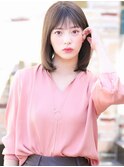 前髪/ココアブラウン/フリンジウェーブ/20代30代40代/表参道
