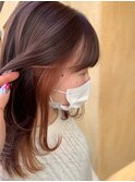 inner color/ インナーカラー△サーモンピンク