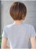 ★ワンレンボブルフ黒髪ネビージュ小顔ぱっつん前髪ウルフパーマ