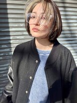 レトン 銀座(leton)&nbsp;@leton_hairショコラベージュ/ボブルフ[銀座/ショートボブ]