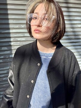 レトン 銀座(leton) @leton_hairショコラベージュ/ボブルフ[銀座/ショートボブ]