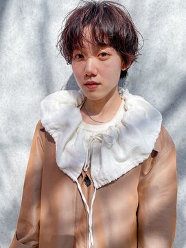 ハル ヘアスタジオ(haRu hair studio) ニュアンスパーマ×ショート×ローズブラウン