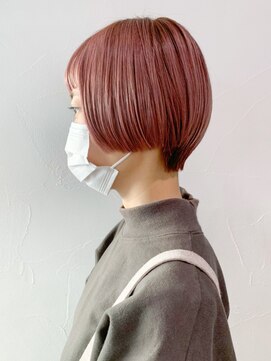 アイティーバイアルバム 八王子店(IT by ALBUM) ピンクベージュ_外ハネボブセクションカラー_ba374111