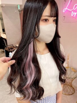 ラルムバイシー 新宿(LARME by Sea) シールエクステ×インナーカラー/イヤリングカラー【韓国】