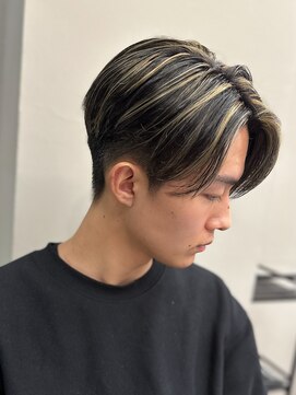 エルマーク(L-MARK) ホワイトメッシュハイライトスパイラルパーマツイストパーマ