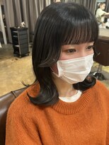 フェリアあべの(FERIA)&nbsp;【大阪／天王寺】顔まわりレイヤー×オリーブグレー