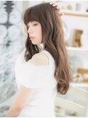 外国人風！斜めバングｘ無造作ウェーブパーマc5上尾20代30代40代