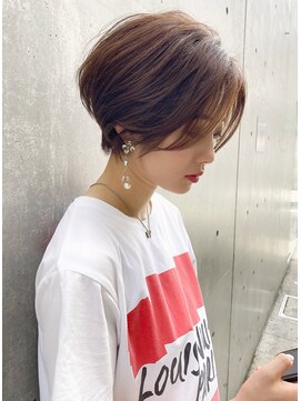 ワン バイ ジエクト(One by The Ect) 【大阪梅田】くびれショートボブ×ミントベージュ×グレージュ