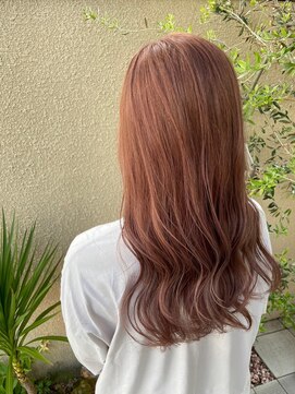 ヘアーメイクポリッシュ 久世店 艶髪レイヤー/サーモンピンク