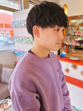 リップソウル(RIP SOUL) 《RIP SOUL》黒髪 マッシュ ナチュラルスパイラルパーマ