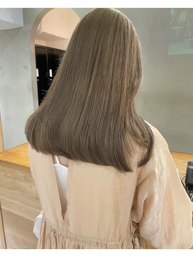 ローレン(LOREN) 透明感髪質改善ベージュダブルカラーミルクティーグレージュ