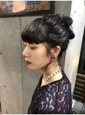 お団子アップスタイル