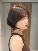 前下がりゆったり長めショートボブ青山表参道20代30代40代