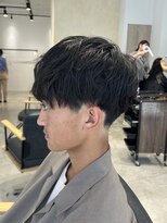 ビューバイネオリーブ 用賀店(Beau'r by neolive)&nbsp;ベリーショートウルフアッシュブラックカルマパーマ《用賀》