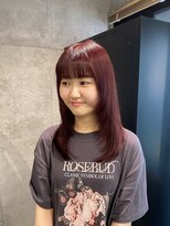 スタイル スマート サロン(STYLE smart salon)&nbsp;【yua/藤沢】レイヤーカット/顔まわりレイヤー/ワインレッド