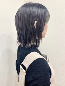 ランプ(Lamp) くびレイヤーグレーベージュニュアンスカラー白髪染め白髪ぼかし