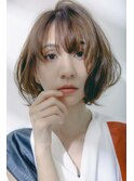 【20,30代ナノバブルでフワッと柔らかボブでもモードで】