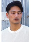 大人外国人風アップバングツーブロックショート n3.24