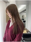 ブリーチなし/ベージュカラー/ロング