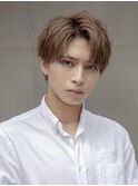 小久保styleフェザーパーマフェザーショートグレーエンドカラー