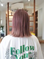 ディッセンバー 伊勢崎(December)&nbsp;切りっぱなしボブ/ミニボブ/ブリーチ/ヘーゼルベージュ