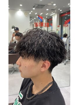 オーシャントーキョー 仙台(OCEAN TOKYO) ツイストスパイラルマッシュ刈り上げツーブロックメンズパーマ