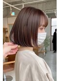 ぱつっとボブ・ショート/前髪あり/絶壁解消/20代/30代/大人