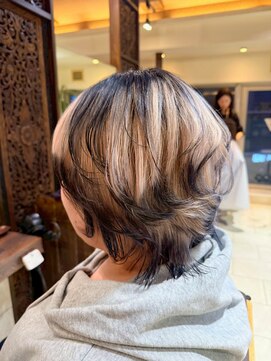 ヘアリゾート粋 ティガ 池袋店(tiga) ブラックエンドカラー/ショートウルフ