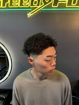 グリーディーフォックス 三軒茶屋(GreedyFOX)&nbsp;波巻き/マッシュパーマ/ウルフ/ハイライト<理容室>三軒茶屋