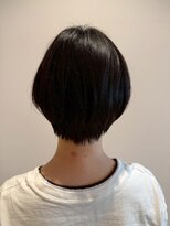 ニシオギ ヴォイス 西荻窪店(nishiogi voice) 丸みショートボブ×艶ダークカラー