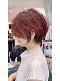 30代40代50代ショート似合わせ白髪ぼかし前髪あり髪型