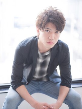 エスヘアー 名古屋 金山(es hair) 20代30代40代メンズビジネスツーブロックアッシュブラック