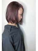 ラベンダーカラー_ココアブラウン,フリンジウェーブ