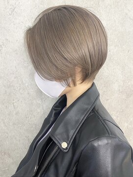 エリマ 調布(elima) ミルクティーベージュダブルカラーインナーカラー韓国20代前髪